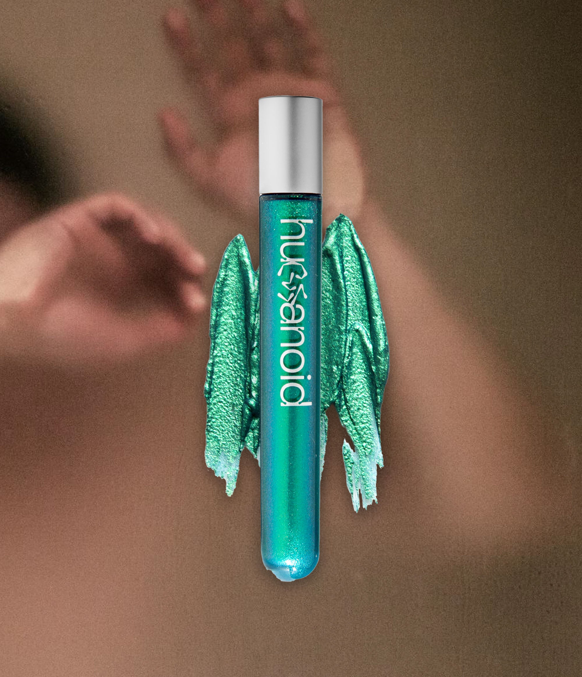 Close up of Colorwand in figeater, an opaque lush metallic Emerald Green.