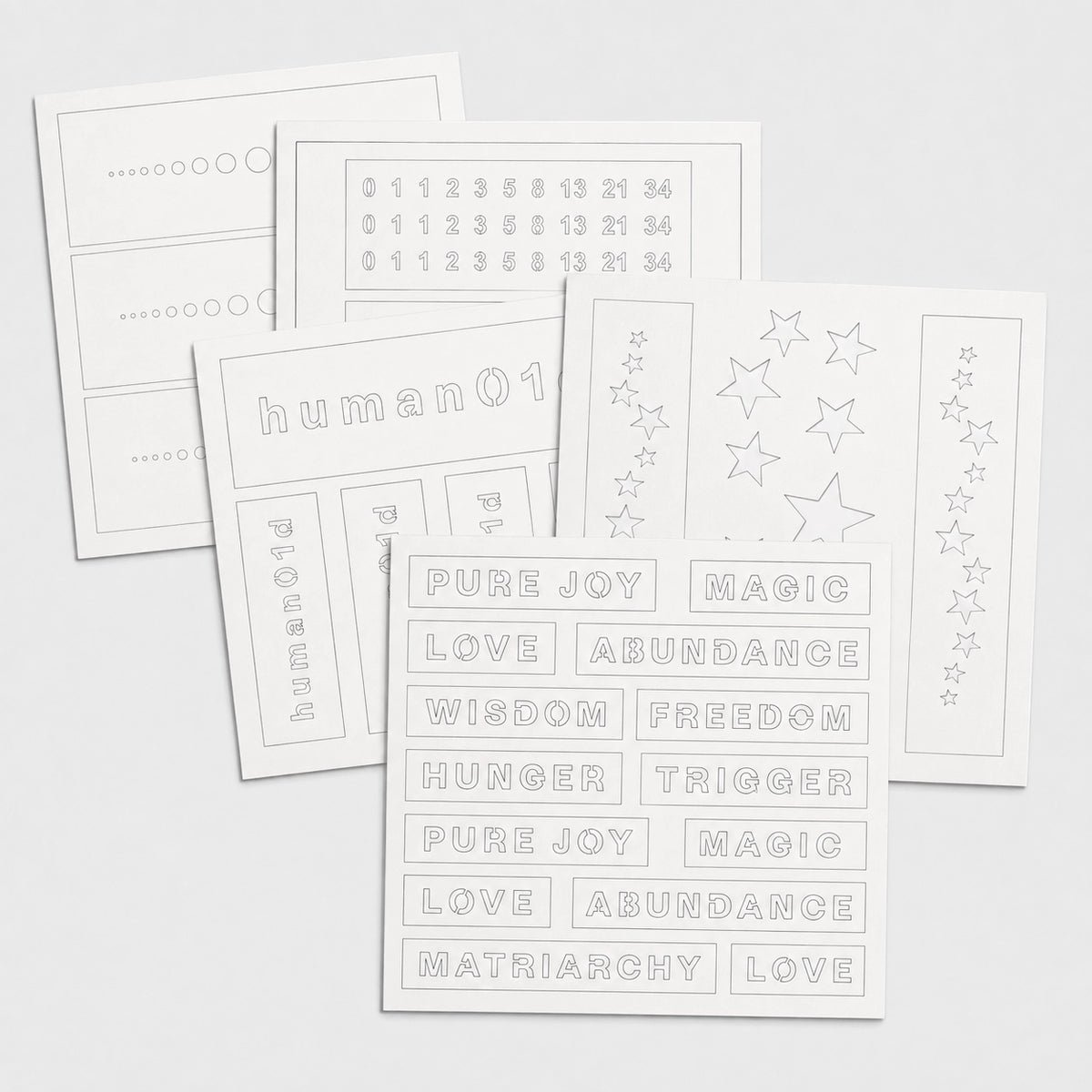 sprāy stencil pack